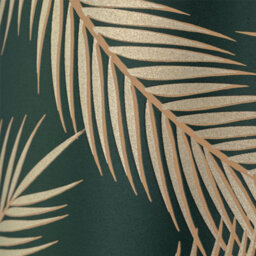 First Choice Lighting Set Of 2 Tropica - Dark Green With Gold 25Cm Pendant Or Lamp Shades - thumbnail 4