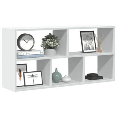 Berkfield Wall Shelf White 100X25X50 Cm Engineered Wood - image 1
