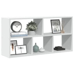 Berkfield Wall Shelf White 100X25X50 Cm Engineered Wood - thumbnail 1