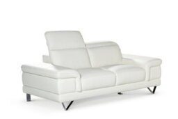 Genuine Leather White 2 Seater Sofa Chicago