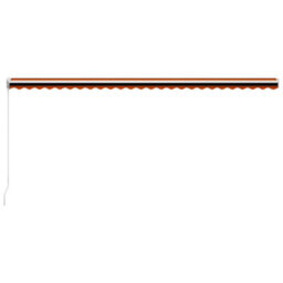 Berkfield Manual Retractable Awning 600X300 Cm Orange And Brown - thumbnail 5