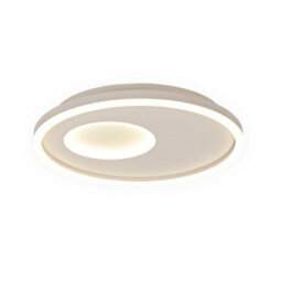 Luminosa Lighting Luminosa Krater Ceiling 40Cm Round 36W Led 3000-6000K Tuneable, 1800Lm, Remote Control White - thumbnail 1