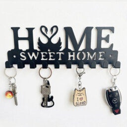 Bathroom Hook, Coat Rack, Suitable For Bathroom, Kitchen, Living Room, Toilet, Screw Installation, Swan Key Holder - thumbnail 4