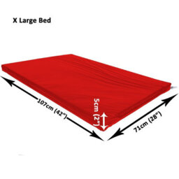 Actiaspet Red X-Large Dog Bed Cage Crate Pet Waterproof Hygienic Bedding Tough Hardwearing Cushion Mat - thumbnail 5