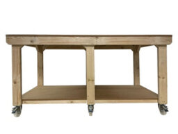 Arbor Garden Solutions Workbench Mdf Top, Large Heavy-Duty Table (H-90Cm, D-120Cm, L-210Cm) With Wheels - thumbnail 6