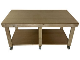 Arbor Garden Solutions Workbench Mdf Top, Large Heavy-Duty Table (H-90Cm, D-120Cm, L-210Cm) With Wheels - thumbnail 1