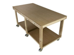 Arbor Garden Solutions Workbench Mdf Top, Large Heavy-Duty Table (H-90Cm, D-120Cm, L-210Cm) With Wheels - thumbnail 5
