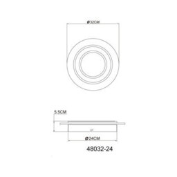 Luminosa Lighting Luminosa Jayden 32Cm Integrated Led Semi Flush Ceiling Light Anthracite Brushed Led 3000K - thumbnail 6