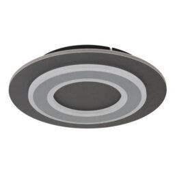 Luminosa Lighting Luminosa Jayden 32Cm Integrated Led Semi Flush Ceiling Light Anthracite Brushed Led 3000K - thumbnail 2