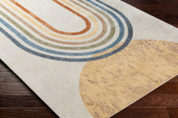 Livabliss Lillian-Washable Multicoloured Grey Modern Living Dining Rug 140 X 200 Cm Easy Care, Non Shedding - thumbnail 6