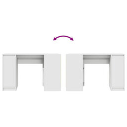 Berkfield Desk White 120X42X76 Cm Engineered Wood - thumbnail 9