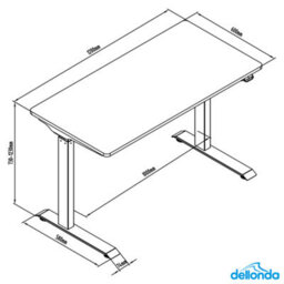 Sealey Dellonda Single Motor Ultra-Quiet Adjustable-Height Electric Sit/stand Desk - White Desktop - thumbnail 7