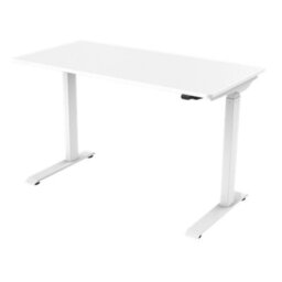 Sealey Dellonda Single Motor Ultra-Quiet Adjustable-Height Electric Sit/stand Desk - White Desktop