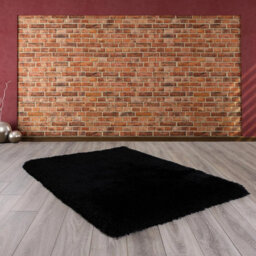 Ultimate Rug Mayfair Plain Black Rug-80Cm X 150Cm - thumbnail 5