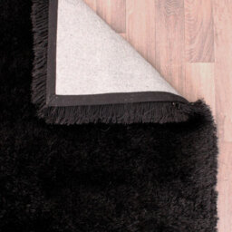 Ultimate Rug Mayfair Plain Black Rug-80Cm X 150Cm - thumbnail 2