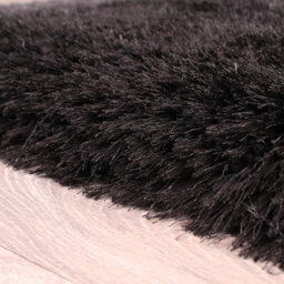 Ultimate Rug Mayfair Plain Black Rug-80Cm X 150Cm - thumbnail 4