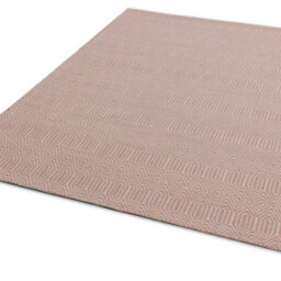 Pink Wool Luxurious Wool Modern Geometric Handmade Rug For Living Room And Bedroom-120Cm X 170Cm - thumbnail 3