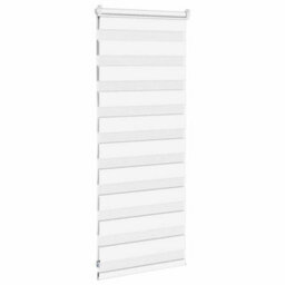 Berkfield Zebra Blind White 60X100 Cm Fabric Width 55.9 Cm Polyester - thumbnail 4