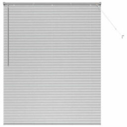Berkfield Modern Window Blind With Curtains Manual Silver Aluminium