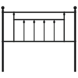 Berkfield Metal Headboard Black 100 Cm - thumbnail 4