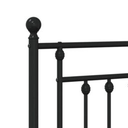 Berkfield Metal Headboard Black 100 Cm - thumbnail 6