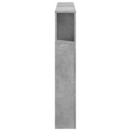 Berkfield Led Headboard Concrete Grey 140X18.5X103.5 Cm Engineered Wood - thumbnail 7