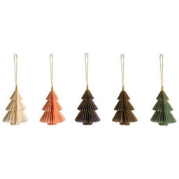 Beliani Set Of 20 Christmas Tree Ornaments Gudena Paper Multicolour