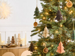 Beliani Set Of 20 Christmas Tree Ornaments Gudena Paper Multicolour - thumbnail 2