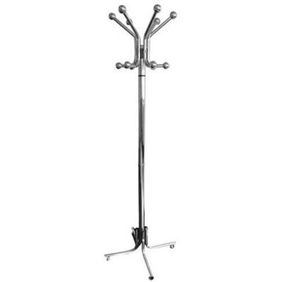 Chrome-Plated 12 Hook Coat Stand