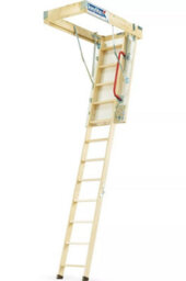 Keylite Wooden Loft Ladder 550 X 1000 - Height 2800 - Segments 4  Kyl 01 1 Person Install - thumbnail 1