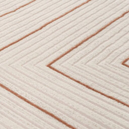 The Rugs Carmel Cream/terra Geometric Design Area Rug And Runner Non Shedding, Stain Resistant, Soft - thumbnail 4