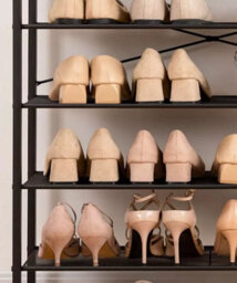 Modcraft Entryway Coat Rack Stand With Shoe Storage Shelves - Industrial Hallway Organiser - thumbnail 8