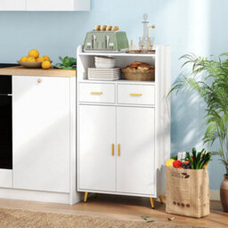 Buffet Sideboard Kitchen Storage Cabinet W/2 Doors & 2 Drawers - thumbnail 6