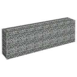 Berkfield Gabion Raised Bed Galvanised Steel 180X30X60 Cm - thumbnail 3