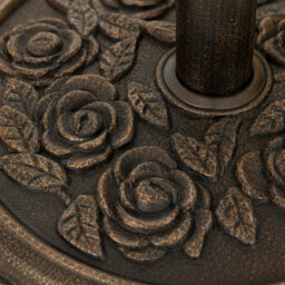Shopnbits 9Kg Cast Iron Effect Parasol Base Heavy Duty Garden Umbrella Stand Patio Outdoor Bronze 50mm - thumbnail 6