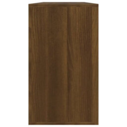 Berkfield Shoe Bench Brown Oak 80X24X45 Cm Engineered Wood - thumbnail 7