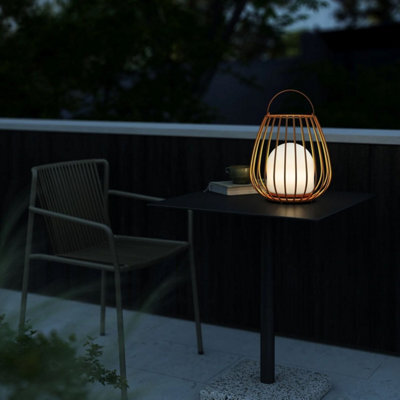 Nordlux Jim Outdoor Metal Lantern Battery 3-Level Dimming Orange, Led - image 1