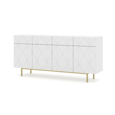 Arte Kairo Sideboard Cabinet In White Matt W1800mm X H840mm X D410mm - image 1