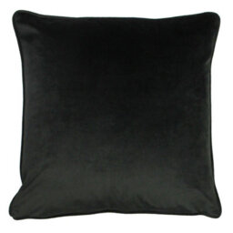 Evans Lichfield Midnight Garden Velvet Piped Feather Filled Cushion - thumbnail 2