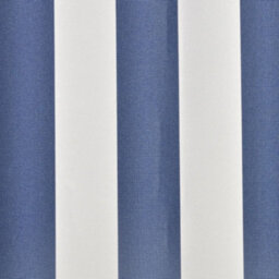Berkfield Awning Top Sunshade Canvas Blue & White 3 X 2.5M (Frame Not Included) - thumbnail 3