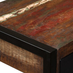 Berkfield Desk With 2 Drawers Solid Reclaimed Wood 120X50X76 Cm - thumbnail 5