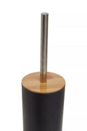 Orsina Black Toilet Brush Holder, Sturdy Bathroom Cleaner With Reinforced Bristles, Slimline Toilet Brush Set - thumbnail 4