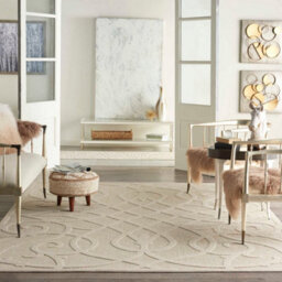 Cozumel Czm04 Easy To Clean Stain Resistant Modern Optical 3D Abstract Cream Outdoor Rug For Patio & Garden-122Cm X 183Cm - thumbnail 4