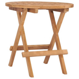 Walplus 3 Piece Folding Outdoor Dining Set Solid Teak Wood - thumbnail 3