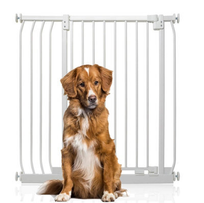 Bettacare Extra Tall Elite Dog Gate, 89Cm - 98Cm, Matt White, Extra Tall 96.8Cm In Height, Pressure Fit Pet Gate - image 1