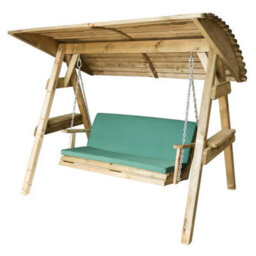 Package - Miami 2 Seater Swing Seat And Pad Green By Zest Outdoor Living - thumbnail 1