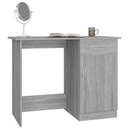 Berkfield Desk Grey Sonoma 100X50X76 Cm Engineered Wood - thumbnail 4