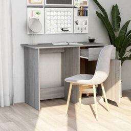 Berkfield Desk Grey Sonoma 100X50X76 Cm Engineered Wood - thumbnail 3