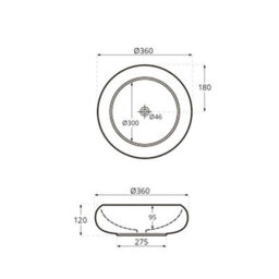 Homestylestore Light Oak 600mm Led Lit Bathroom Vanity Unit Round Countertop Graphite Basin Open Shelf - thumbnail 5