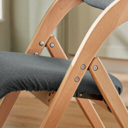 Sobuy Fst92-Sgx4 ,set Of 4 Folding Chairs Padded Wooden Chairs Dining Office Desk Chairs,grey,w47Xd51Xh78 - thumbnail 6